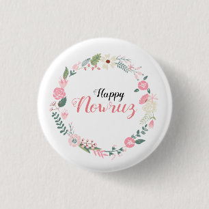 Nowruz Persian Happy Newyear Ronde Button 3,2 Cm