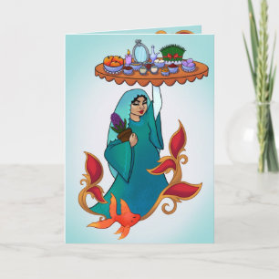 Nowruz (Perzisch Nieuwjaar) Wenskaart Kaart