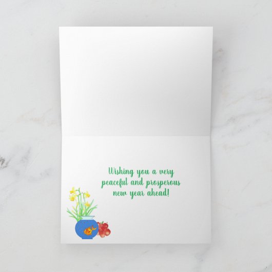 Nowruz uit de Goldfish and Daffodils-kaart van ons Kaart (Binnen)