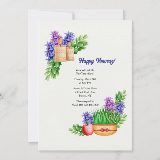 Nowruz-uitnodiging Kaart (Voorkant)