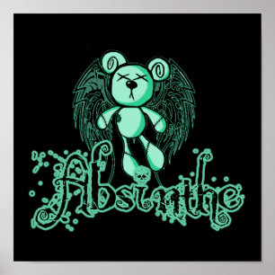 NOXIOUS TEDDY - Absinthe The Green Fairy Poster