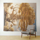 Noyer de renne d'or Malabar Argent Tapisserie (En situation (horizontale))