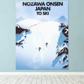 Nozawa Onsen Japon impression ski. (Insitu (Plancher de Bois))