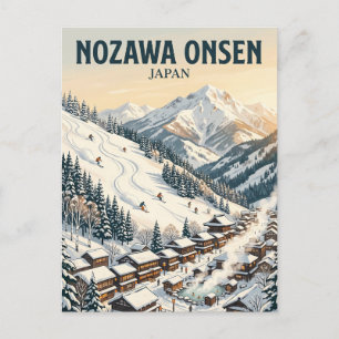 Nozawa Onsen Skigebied Japan Briefkaart