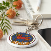 NP Aries 2,25-inch Basic Button Sleutelhanger (Zijkant)