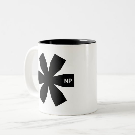 NP Asterisk Mug à deux tons 11 oz (Devant gauche)
