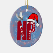 NP CHRISTMAS ORNAMENT SANTA HAT NURSE PRACTIONER (Rechts)