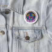 NP Gemini, 2¼ Inch Round Button (In situ)