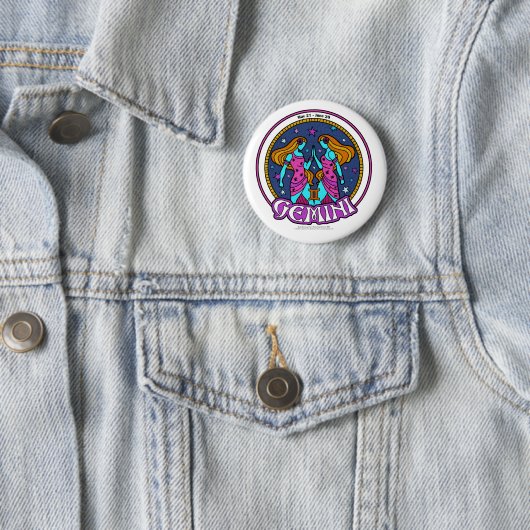 NP Gemini, 2¼ Inch Round Button (In situ)