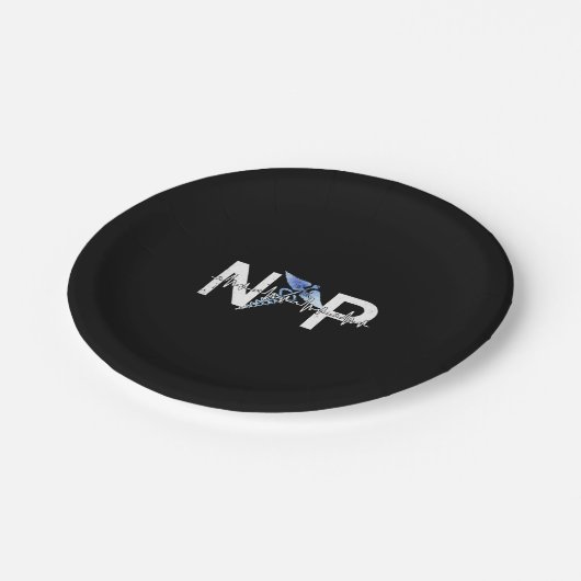 Np Heartbeat Nurse Practitioner Certified Nursing Papieren Bordje (Gekanteld)