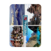 NP Nepal - Boudha Stupa - Magneet (Verticaal)