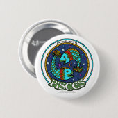 NP Pisces Round Button (Voorkant /achterkant)
