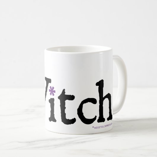 NP Witch 11 oz Classic White Mok (Voorkant rechts)