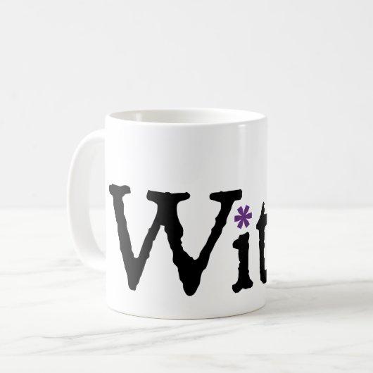 NP Witch 11 oz Classic White Mok (Voorkant links)