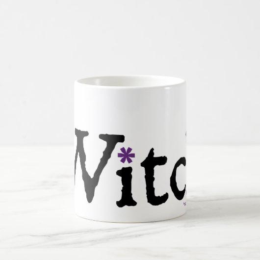 NP Witch 11 oz Classic White Mok (Center)