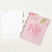NP zurse roze - Aangepaste Floral Journal Planner (Display)