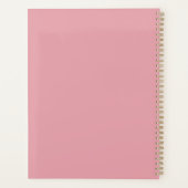 NP zurse roze - Aangepaste Floral Journal Planner (Achterkant)