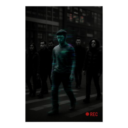 NPC Hunt - Target Glitch vastgelegd Perfect Poster (Voorkant)