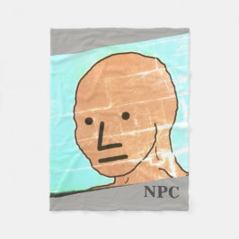 NPC MEME Fun Play Game-deken Fleece Deken