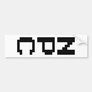 NPC - Niet afspeelbaar teken Bumpersticker