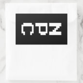 NPC - Niet afspeelbaar teken Rechthoekige Sticker (Tas)