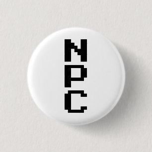 NPC - Niet afspeelbaar teken Ronde Button 3,2 Cm