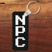 NPC - Niet afspeelbaar teken Sleutelhanger (Achterkant)