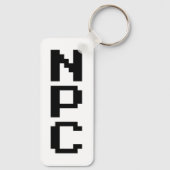 NPC - Niet afspeelbaar teken Sleutelhanger (Achterkant)