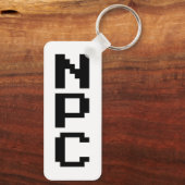 NPC - Niet afspeelbaar teken Sleutelhanger (Achterkant)