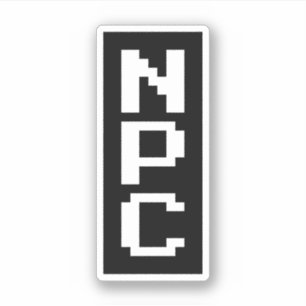 NPC - Niet afspeelbaar teken Sticker
