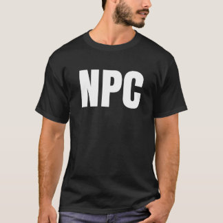 NPC - Niet afspeelbaar teken T-shirt
