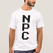 NPC - Niet afspeelbaar teken T-shirt (Voorkant)