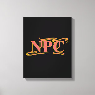 NPC niet Maim Rob of Kill Funny RPG Canvas Afdruk