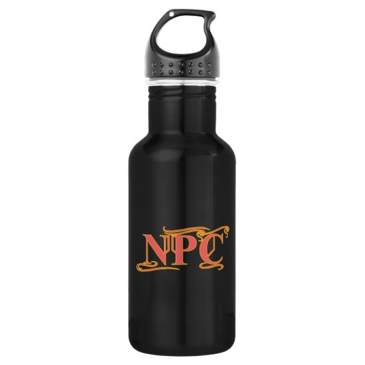 NPC niet Maim Rob of Kill Funny RPG Waterfles (Voorkant)