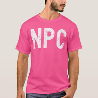 NPC Niet-Speler Personage Funny NPC Gamen Funny NP T-shirt