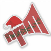 NPM Christmas Garland Sticker (Voorkant)