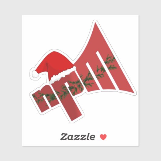 NPM Christmas Garland Sticker (Vel)