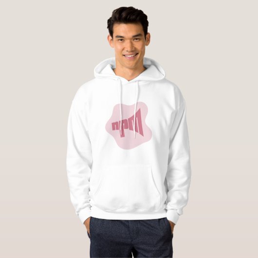 NPM Pink Blob Logo Hoodie (Voorkant volledig)