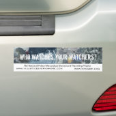 NPMSRP Watchers Bumpersticker (Op auto)