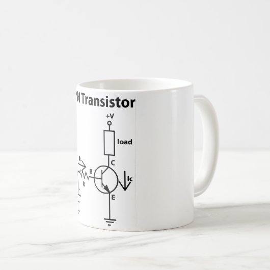 NPN Transistor Mok (Voorkant rechts)