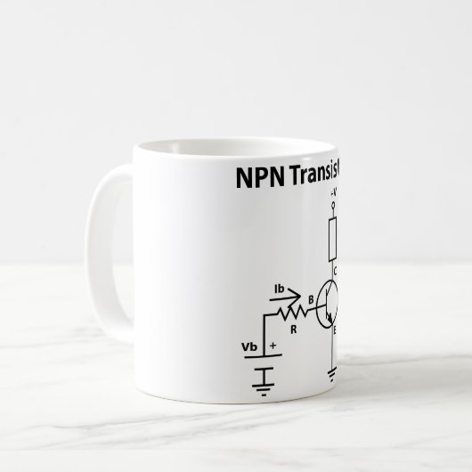 NPN Transistor Mok (Voorkant links)