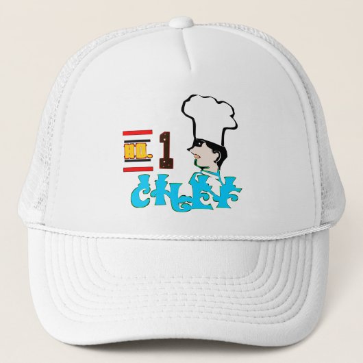🍷👍Nr1-Top Chef Basic Stylish Trucker Pet (Voorkant)