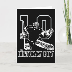 Nr. 10 IJshockey Keeper Gefeliciteerd 10e Verjaard Kaart