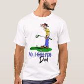 Nr. 1 Golfer Pap T-shirt (Voorkant)