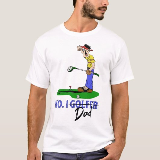 Nr. 1 Golfer Pap T-shirt (Voorkant)