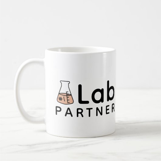 Nr. 1 Lab Partner Science Friend Erlenmeyer Flask Koffiemok (Links)