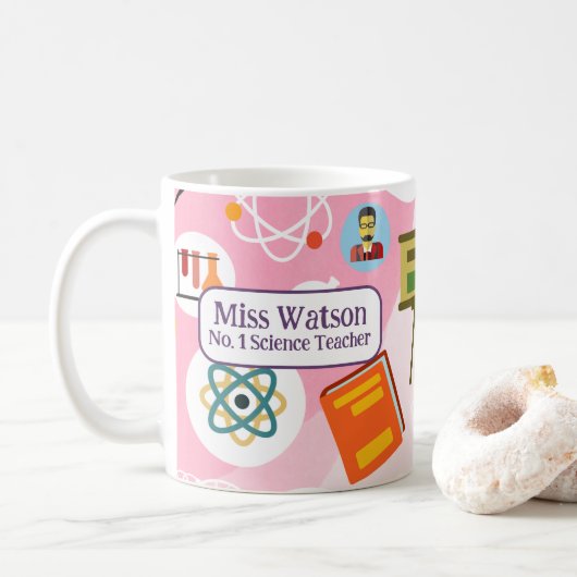 Nr. 1 Mok voor wetenschapsdocenten (Met donut)