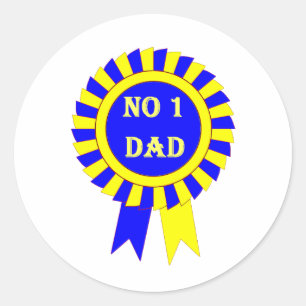 nr. 1 vader ronde sticker
