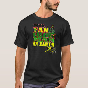 Nr. 1 Ventilator van het snelste man op aarde T - T-shirt
