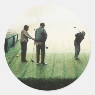 Nr.4 'Nachtelijke ochtend' van Ron McGill Ronde Sticker